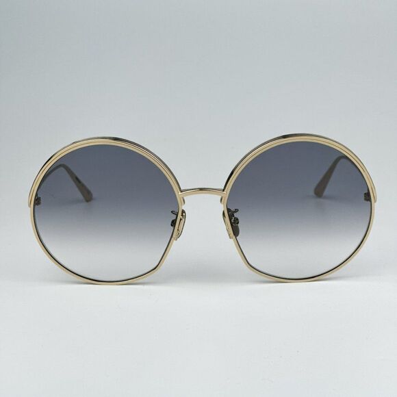 NEW Dior EVERDIOR R1U C0A2 Gold Gradient Grey Unisex Metal Round Sunglasses - Picture 4 of 11